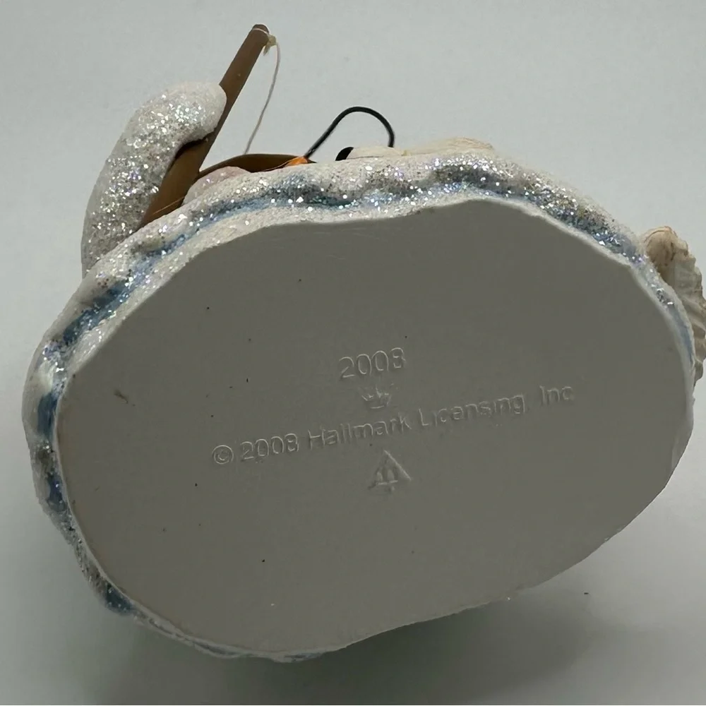 Hallmark Snow Buddies Ornament, Fishing Snowman & Dog, 2008, 11th in Series‎